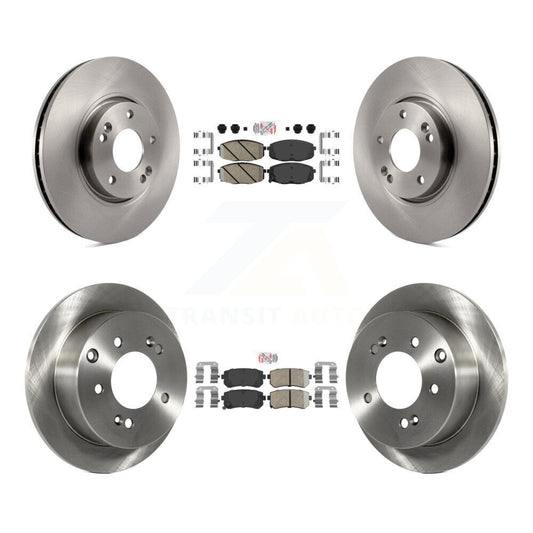 Ceramic Pads And Disc Brake Rotors Front Rear Kit For Kia Forte Koup Forte5