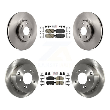 Ceramic Pads And Disc Brake Rotors Front Rear Kit For Kia Forte Koup Forte5
