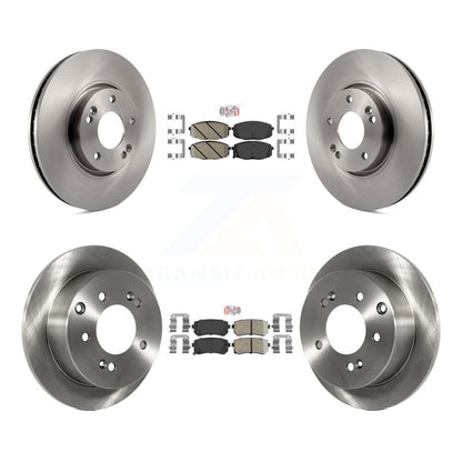 Ceramic Pads And Disc Brake Rotors Front Rear Kit For Kia Forte Koup Forte5