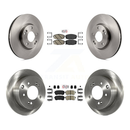Ceramic Pads And Disc Brake Rotors Front Rear Kit For Kia Forte Koup Forte5