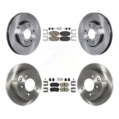 Ceramic Pads And Disc Brake Rotors Front Rear Kit For Kia Forte Koup Forte5