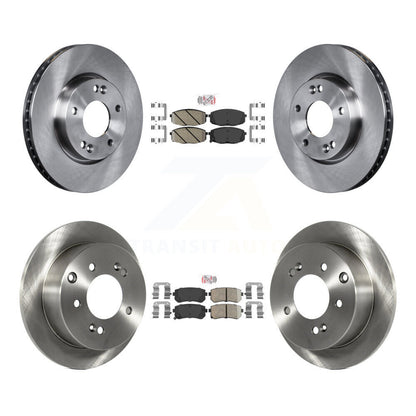 Ceramic Pads And Disc Brake Rotors Front Rear Kit For Kia Forte Koup Forte5