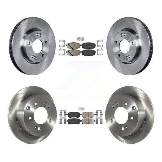 Ceramic Pads And Disc Brake Rotors Front Rear Kit For Kia Forte Koup Forte5