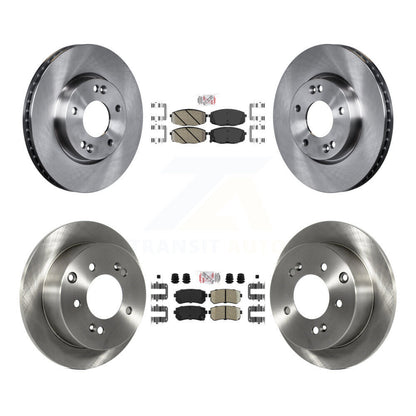Ceramic Pads And Disc Brake Rotors Front Rear Kit For Kia Forte Koup Forte5