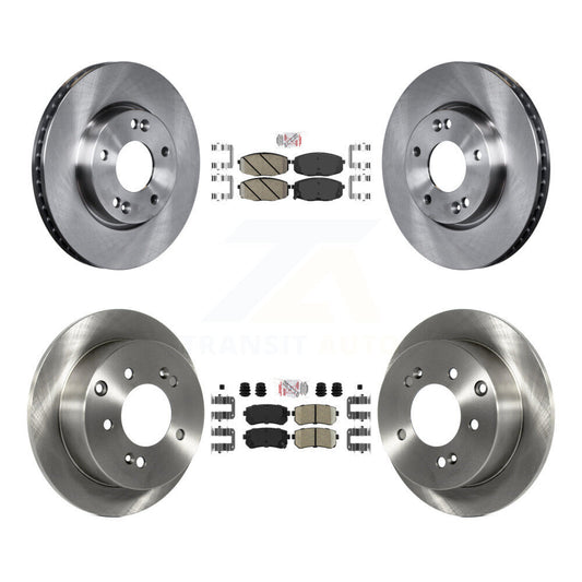 Ceramic Pads And Disc Brake Rotors Front Rear Kit For Kia Forte Koup Forte5