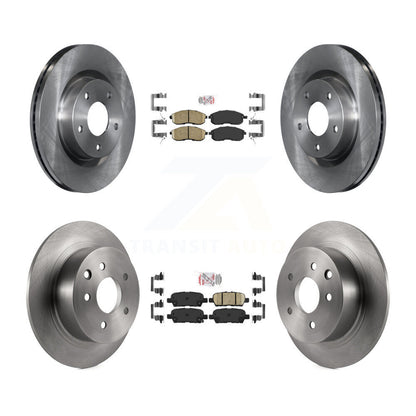 Ceramic Pads And Disc Brake Rotors Front Rear Kit For Nissan Altima