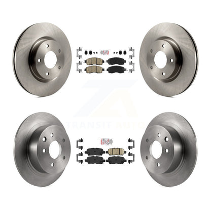Ceramic Pads And Disc Brake Rotors Front Rear Kit For Nissan Altima