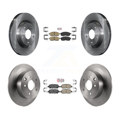 Ceramic Pads And Disc Brake Rotors Front Rear Kit For 2007-2009 Nissan Altima