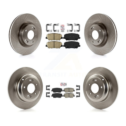 Ceramic Pads And Disc Brake Rotors Front Rear Kit For Hyundai Genesis Coupe