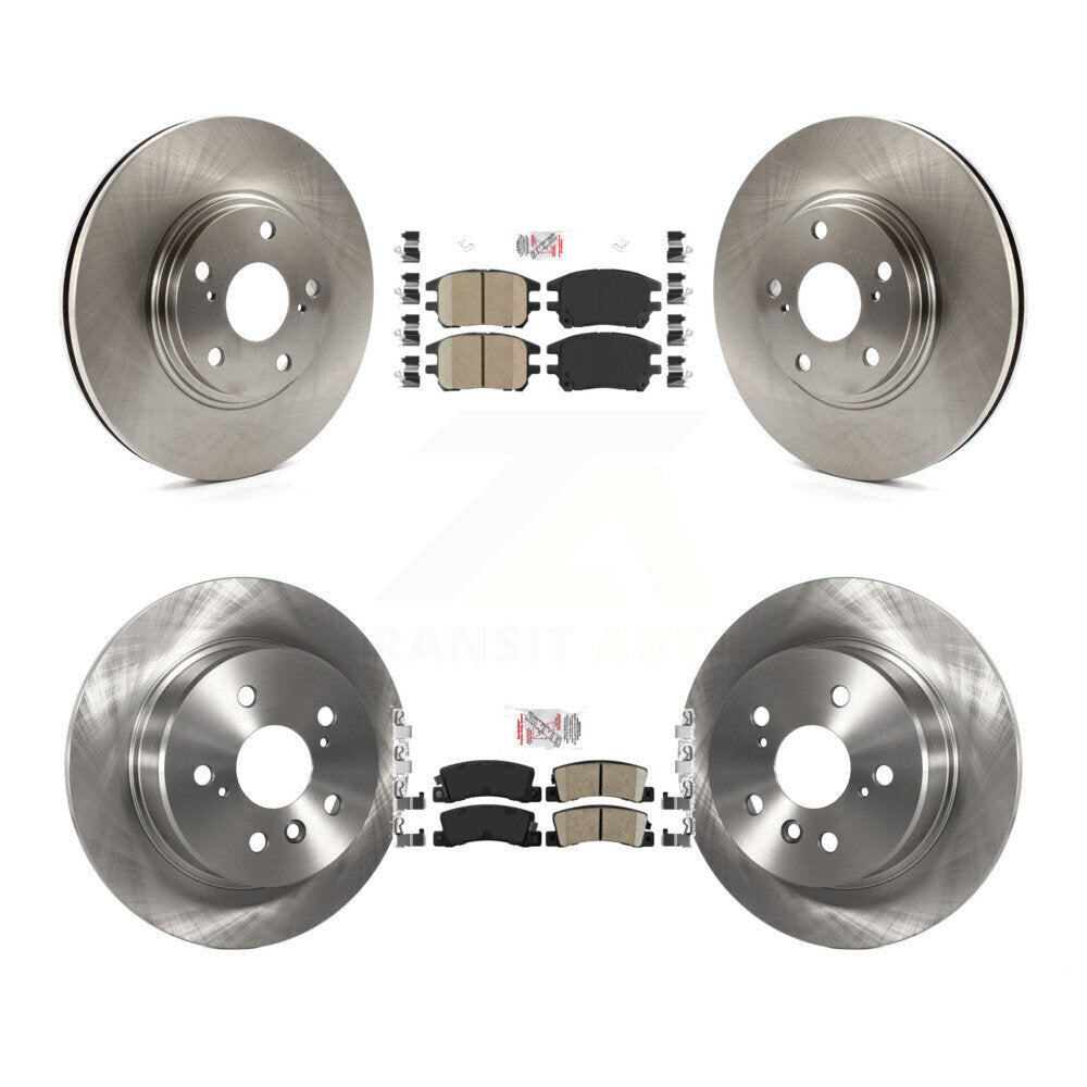 Ceramic Pads And Disc Brake Rotors Front Rear Kit For 2002-2003 Lexus RX300 AWD