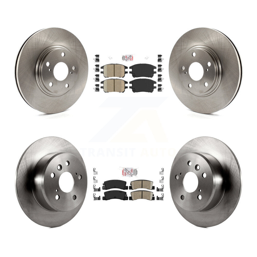 Ceramic Pads And Disc Brake Rotors Front Rear Kit For 2002-2003 Lexus RX300 FWD