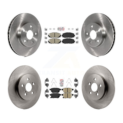Ceramic Pads And Disc Brake Rotors Front Rear Kit For Lexus CT200h