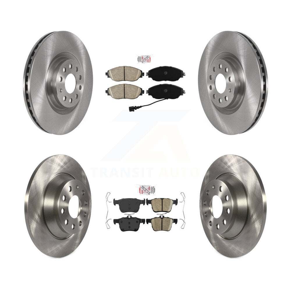 Ceramic Pad Disc Brake Rotors Front Rear Kit For 2019-2021 Volkswagen Jetta 2.0L