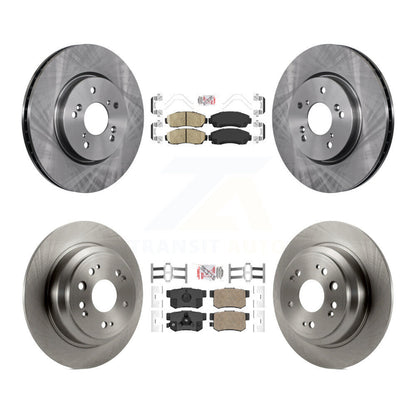 Ceramic Pads And Disc Brake Rotors Front Rear Kit For Honda Accord Crosstour