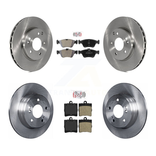 Semi-Metallic Pad Disc Brake Rotors Front Rear Kit For Mercedes-Benz SLK230 C230