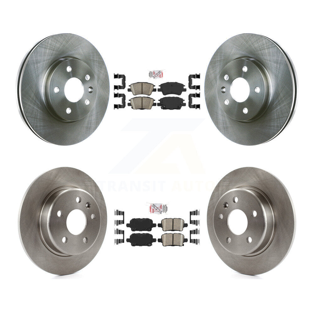 Ceramic Pad Disc Brake Rotor Front Rear Kit For Chevrolet Cruze Bolt EV Volt EUV
