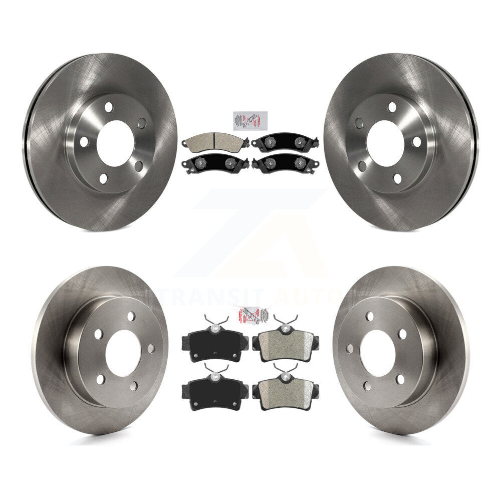 Semi-Metallic Pad Disc Brake Rotor Front Rear Kit For Ford Mustang Left or Right