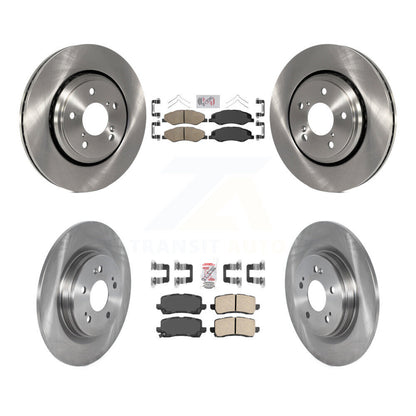 Ceramic Pads And Disc Brake Rotors Front Rear Kit For 2018-2020 Honda Odyssey