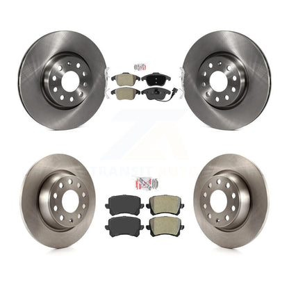 Semi-Metallic Pad Disc Brake Rotors Front Rear Kit For Volkswagen Tiguan Audi Q3