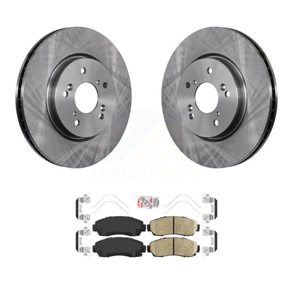 Disc Brake Rotor Ceramic Pad Front Kit For Honda CR-V Acura RDX Accord Crosstour