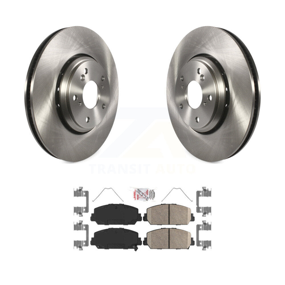Disc Brake Rotors And Ceramic Pads Front Kit For Honda Civic Accord