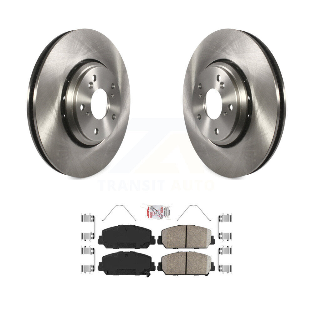 Disc Brake Rotors And Ceramic Pads Front Kit For 2017-2022 Acura ILX