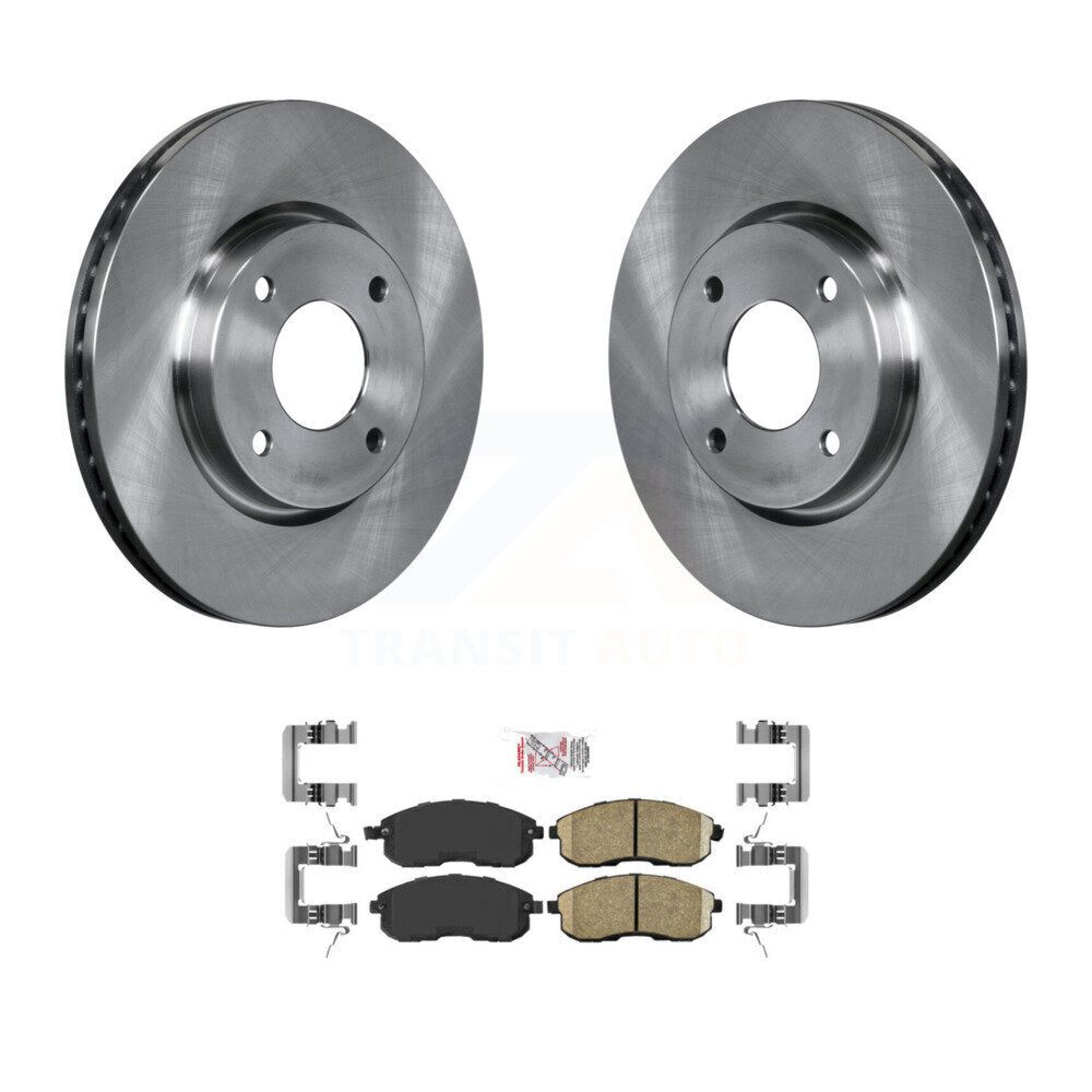 Disc Brake Rotors And Ceramic Pads Front Kit For Nissan Sentra Cube