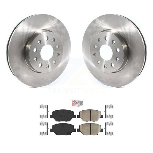 Brake Rotor & Ceramic Pad Front Kit For Chevrolet Camaro Without Brembo Calipers