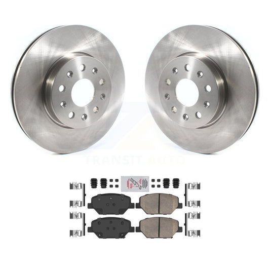 Brake Rotor & Ceramic Pad Front Kit For Chevrolet Camaro Without Brembo Calipers