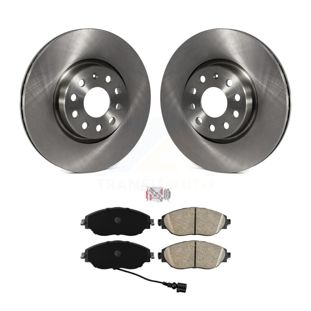 Disc Brake Rotor And Ceramic Pad Front Kit For Volkswagen GTI Audi A3 Quattro CC