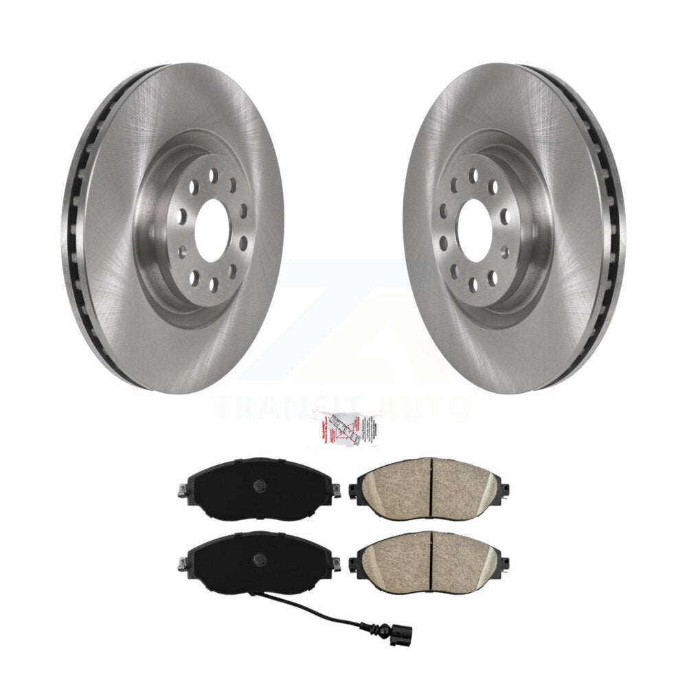 Brake Rotor And Ceramic Pad Front Kit For Volkswagen Jetta Golf R GTI Audi S3 A3