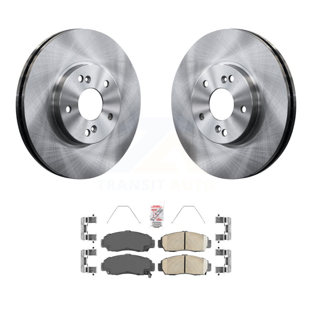 Disc Brake Rotors And Ceramic Pads Front Kit For Honda Accord Acura TSX TL CL