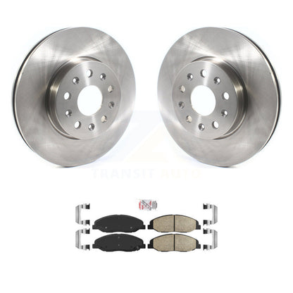 Brake Rotor And Ceramic Pad Front Kit For Cadillac CTS Without Heavy Duty Brakes