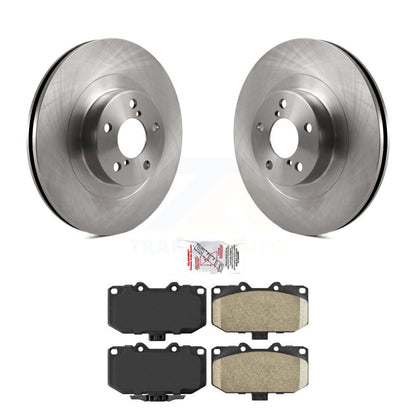 Disc Brake Rotors And Ceramic Pads Front Kit For 2006-2007 Subaru Impreza WRX