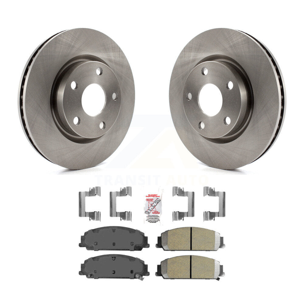 Disc Brake Rotors And Semi-Metallic Pads Front Kit For 2008-2009 Pontiac G8 Base