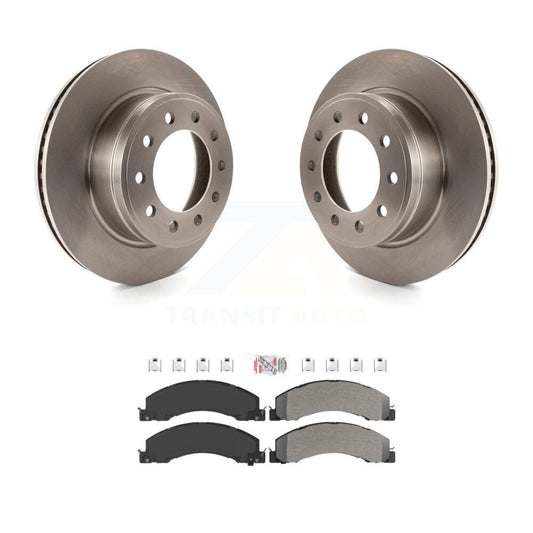 Brake Rotor & Semi-Metallic Pad Front Kit For Ram Dodge Sterling Truck 4500 5500