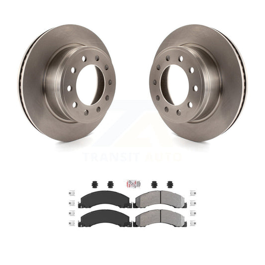 Brake Rotor & Semi-Metallic Pad Front Kit For Ram Dodge Sterling Truck 4500 5500