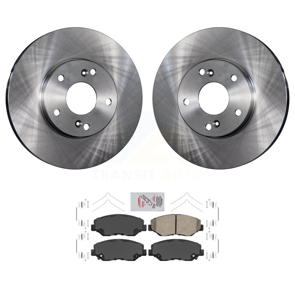 Disc Brake Rotors And Ceramic Pads Front Kit For Honda Civic CR-Z