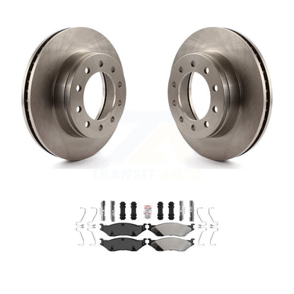 Brake Rotors & Semi-Metallic Pad Front Kit For Ford F-450 Super Duty F-550 CF500