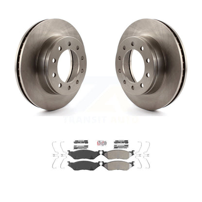 Brake Rotors & Semi-Metallic Pad Front Kit For Ford F-450 Super Duty F-550 CF500