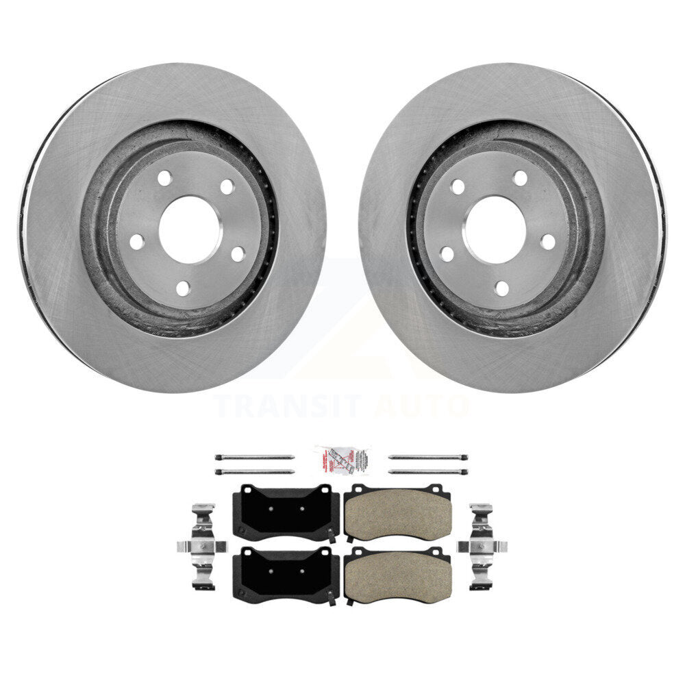 Brake Rotor & Semi-Metallic Pad Front Kit For 2006-2010 Jeep Grand Cherokee SRT8