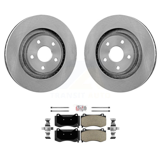 Brake Rotor & Semi-Metallic Pad Front Kit For 2006-2010 Jeep Grand Cherokee SRT8