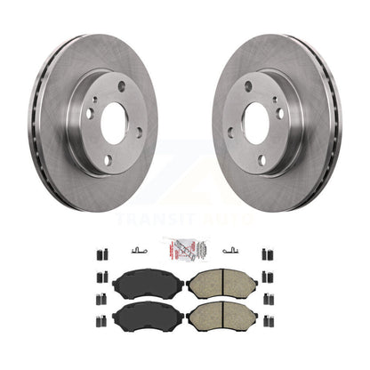 Disc Brake Rotors And Semi-Metallic Pads Front Kit For Mazda Protege