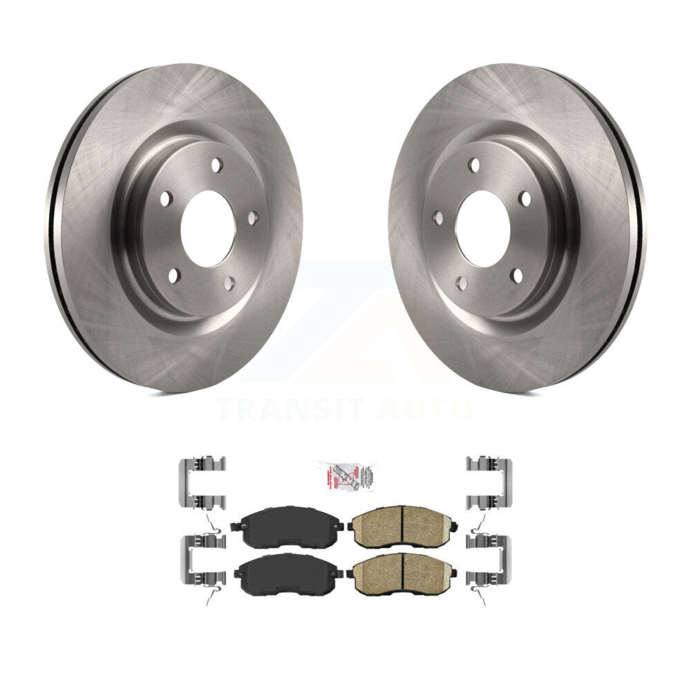 Disc Brake Rotors And Ceramic Pads Front Kit For Nissan Juke