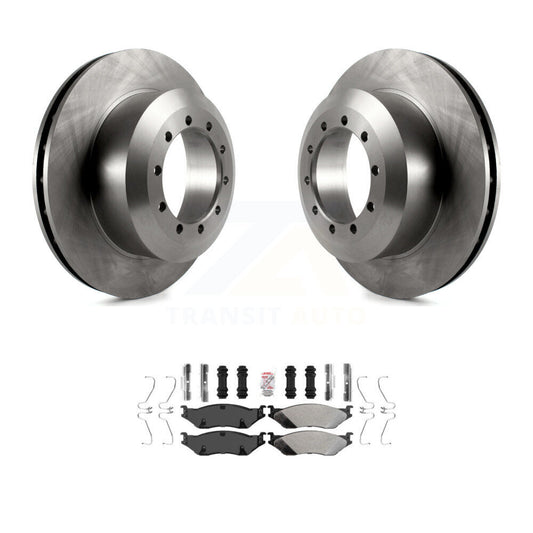 Brake Rotor And Semi-Metallic Pad Front Kit For Ford F-53 Motorhome Chassis F-59