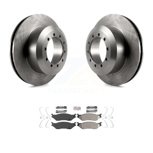 Brake Rotor And Semi-Metallic Pad Front Kit For Ford F-53 Motorhome Chassis F-59