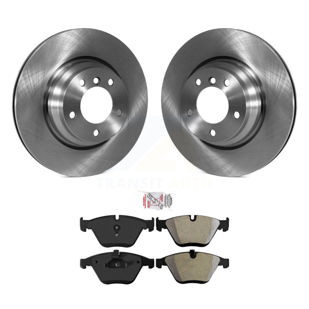 Disc Brake Rotors And Semi-Metallic Pads Front Kit For 2012 BMW X1 xDrive28i