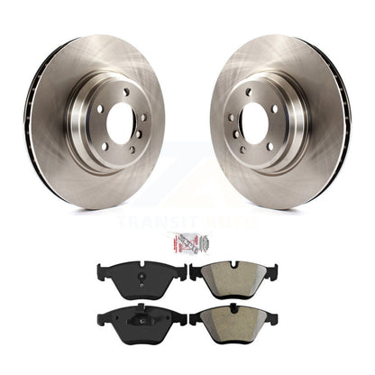 Disc Brake Rotor Semi-Metallic Pad Front Kit For 2013 BMW 335i Convertible/Coupe
