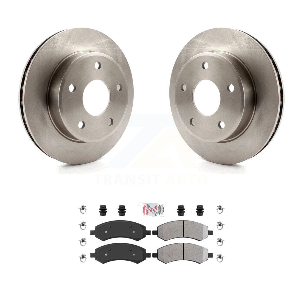 Brake Rotor & Semi-Metallic Pad Front Kit For Dakota Dodge Ram Mitsubishi Raider