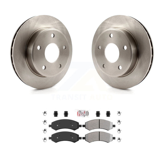 Brake Rotor & Semi-Metallic Pad Front Kit For Dakota Dodge Ram Mitsubishi Raider